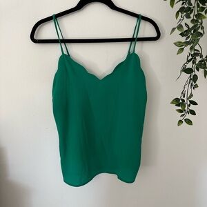 Monteau Green Fitted Sleeveless Camisole